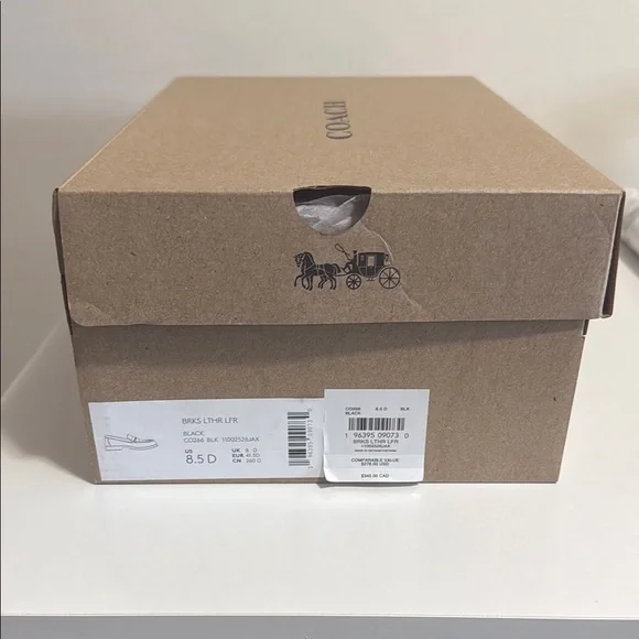 Coach Black Leather Loafers - Picture 4 of 4